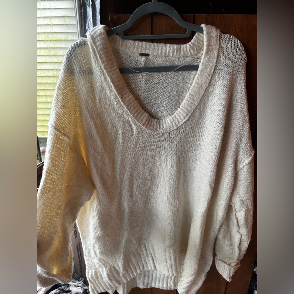 Free People crème sweater